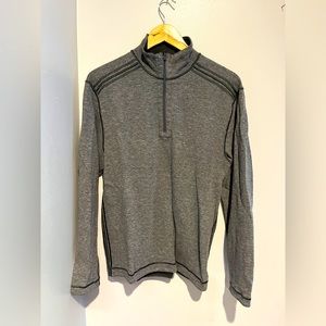 Johnston & Murphy Reversible 1/4 Zip Men’s Sweater, Size L